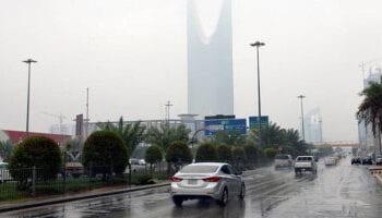 الأرصاد: استمرار هطول الأمطار على أجزاء من الرياض حتى الاثنين