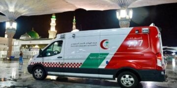 فرع هيئة الهلال الأحمر بالمدينة المنورة يستقبل أكثر من 123 ألف بلاغ في 2024