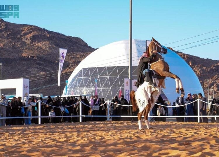 فعالية “استعراض الخيول” تجذب زوار رالي حائل تويوتا الدولي