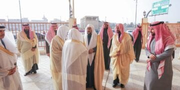 وضع حجر الأساس لجامع العضيب ومركز الدعوة والإرشاد في بريدة