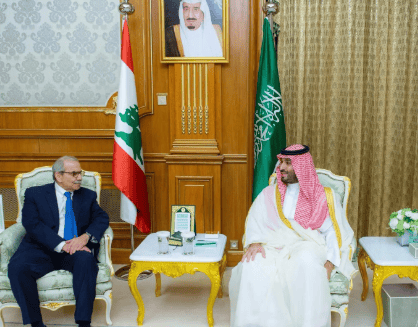 ولي العهد يستقبل رئيس مجلس الوزراء اللبناني في مكة المكرمة