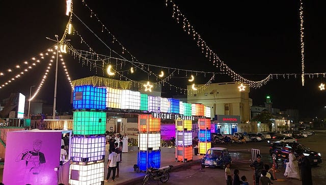 مركاز صلهبة الرمضاني.. أيقونة ليالي رمضان في صبيا وسط تنافس الأحياء