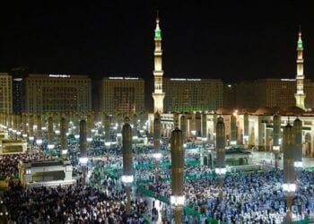 14 مليون زائر للمسجد النبوي خلال النصف الأول من شهر رمضان
