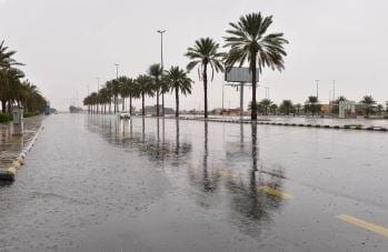 أمطار كثيفة على منطقة الباحة