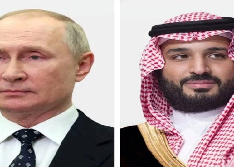 محمد بن سلمان وبوتين يبحثان جهود حل الأزمة الأوكرانية هاتفياً