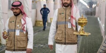 ٤٥٠ جولة تطييب وتبخير بالمسجد النبوي خلال أول 10 أيام من رمضان