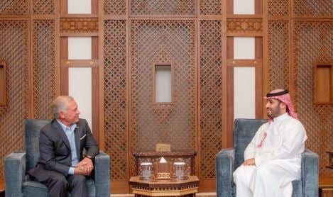 لقاء ولي العهد السعودي وملك الأردن