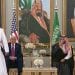 الرئيس الأمريكي يحتسي القهوة السعودية