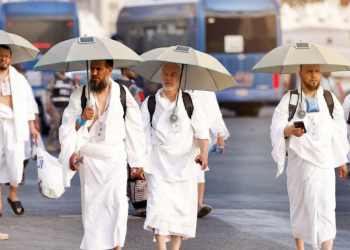 حماية الحجاج من ارتفاع درجات الحرارة