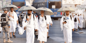 حماية الحجاج من ارتفاع درجات الحرارة