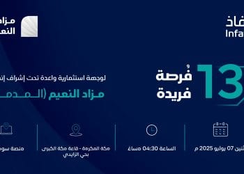أدير العقارية تعلن عن مزاد النعيم لطرح 13 فرصة استثمارية واعدة في قلب مكة المكرمة
