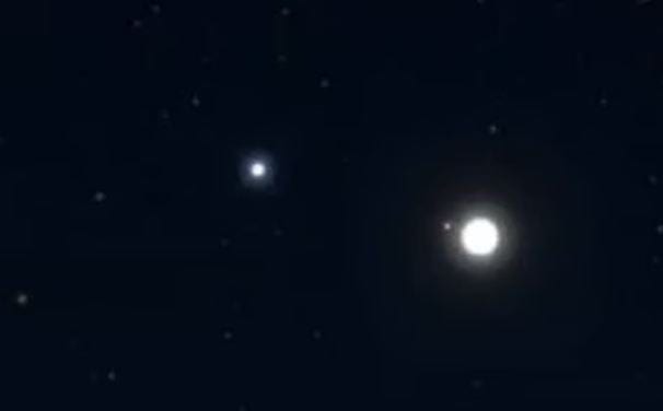 هلال القمر وكوكب الزهرة
