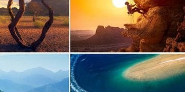صورة مشاهد متنوعة من وجهات سياحية مختلفة في المملكة العربية السعودية