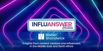 شعار تقرير InfluAnswer Arabia حول التحول في قطاعي السياحة والترفيه بالسعودية