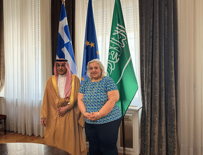  انعقاد الاجتماع الثاني لفريقي عمل اللجنة السياسية المنبثقة عن مجلس الشراكة الاستراتيجية السعودي الهيليني في أثينا