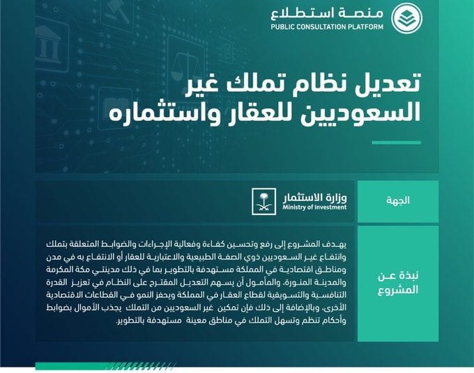 التملك العقاري لغير السعوديين