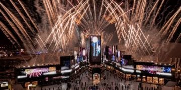 منطقة فعاليات مزدحمة ضمن موسم الرياض 2025