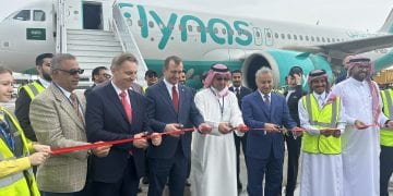 احتفال سعودي روسي.. طيران ناس يدشن أول خط مباشر بين الرياض وموسكو