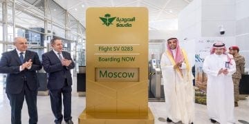 انطلاق أولى رحلات “الخطوط السعودية” إلى العاصمة الروسية موسكو