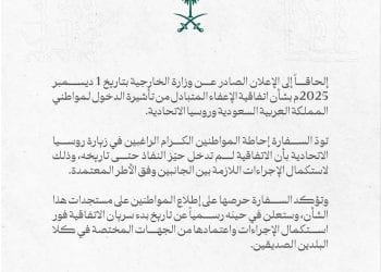 اتفاقية تأشيرة السعودية وروسيا… التوقيع تم والتنفيذ لم يبدأ بعد