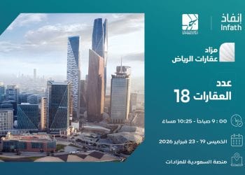 مزاد عقارات الرياض 2026