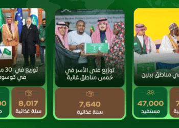 مركز الملك سلمان للإغاثة يطلق مشروع “سلة إطعام 2026” لتوزيع مئات الآلاف من المساعدات الغذائية