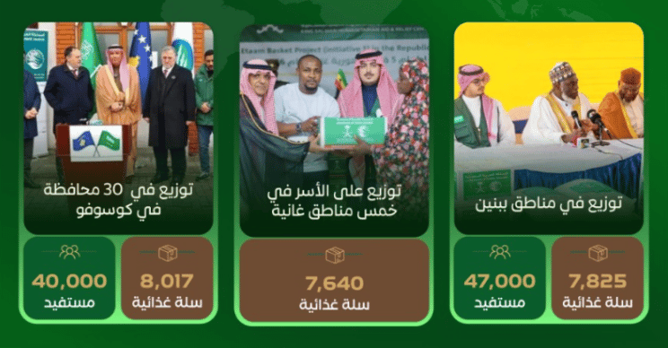 مركز الملك سلمان للإغاثة يطلق مشروع “سلة إطعام 2026” لتوزيع مئات الآلاف من المساعدات الغذائية