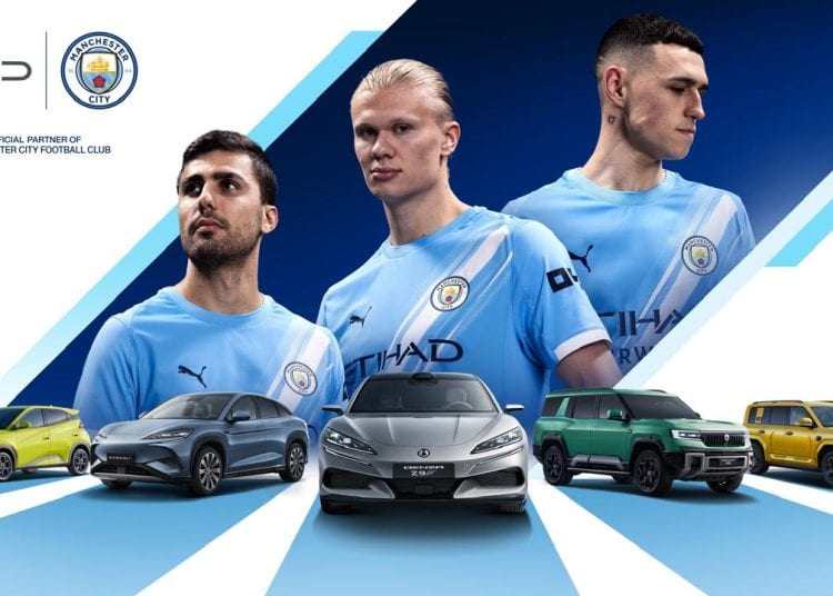 شراكة استراتيجية بين BYD ونادي مانشستر سيتي.. خطوة جديدة نحو الاستدامة والابتكار