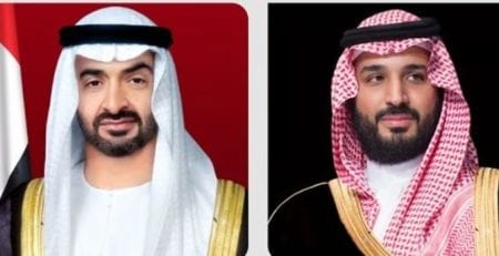 ولي العهد يبحث مع رئيس الإمارات مستجدات الأوضاع في المنطقة