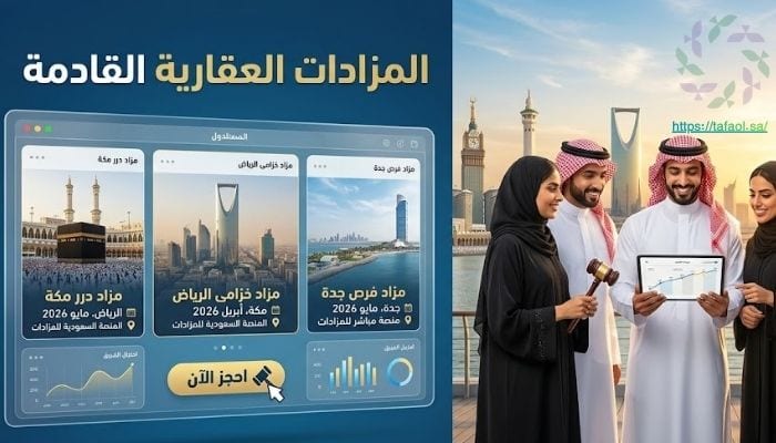 المزادات العقارية القادمة في السعودية