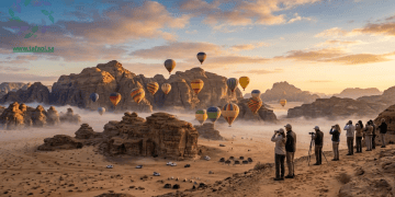 تجربة مناطيد العلا.. أجمل المشاهد التاريخية