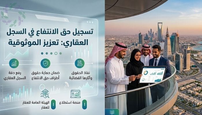 تسجيل حق الانتفاع في السجل العقاري