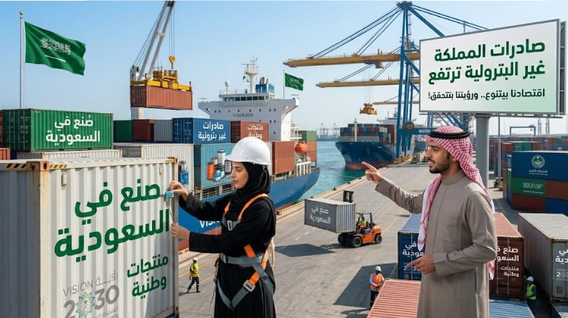 صادرات المملكة غير البترولية وانجازات رؤية 2030