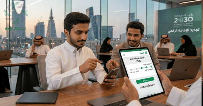 طريقة تجديد هوية مقيم عبر أبشر 2026