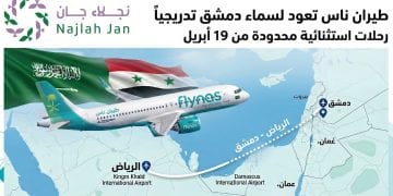 طيران ناس تعود إلى سماء دمشق تدريجياً بتشغيل رحلات استثنائية