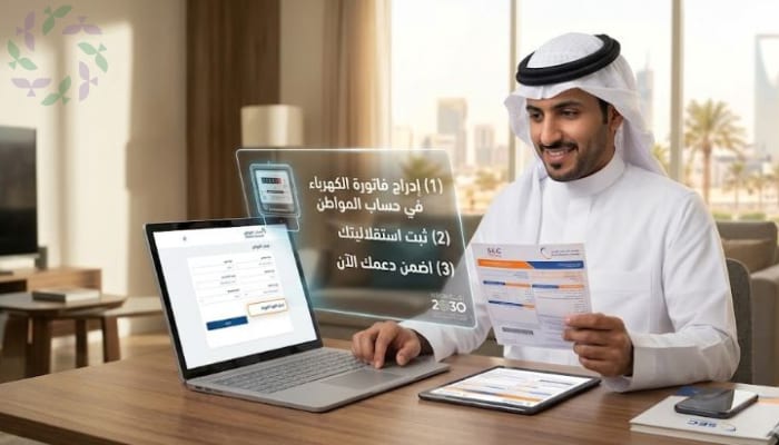 إدراج فاتورة الكهرباء في حساب المواطن