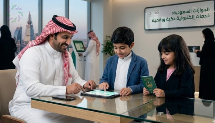 تجديد جواز السفر للأبناء عبر أبشر