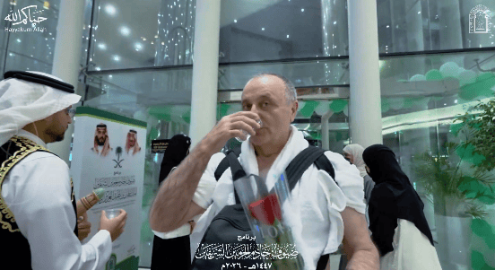 لحظات استقبال الحجاج