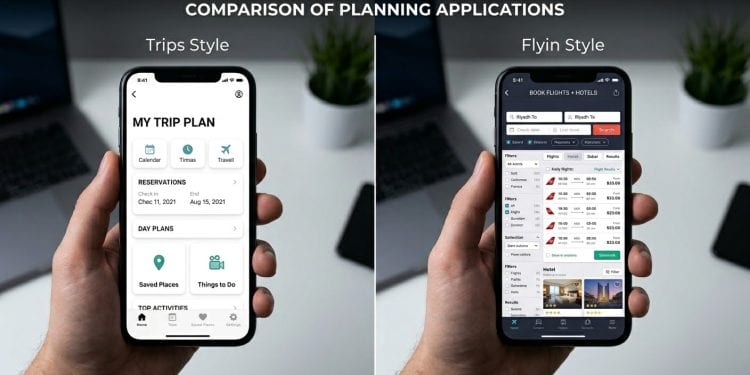 مقارنة بين Trips و Flyin