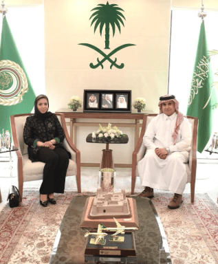 مندوب المملكة يلتقي مديرة منظمة تنمية المرأة