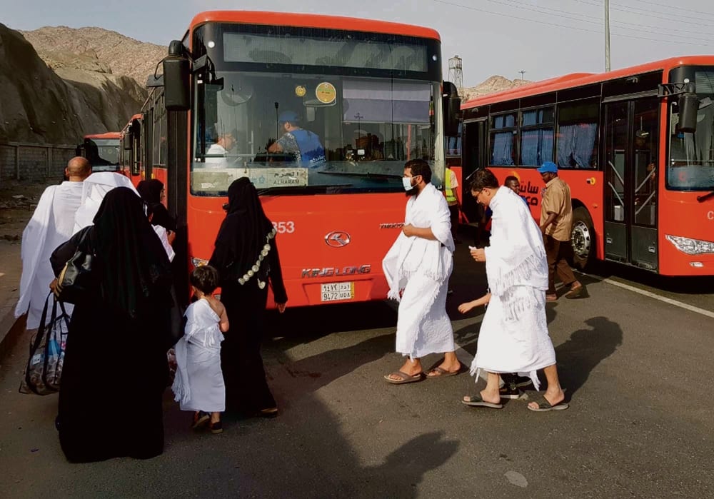 سكن حج 2026 النقل الترددي للحجاج