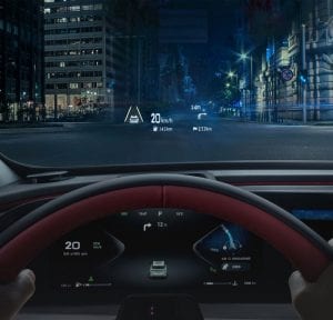 شاشة HUD وبياناتها على زجاج إكسيد RX 2026