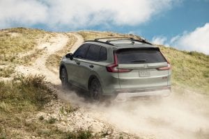 هوندا CR-V 2026 في طريق شبه وعر