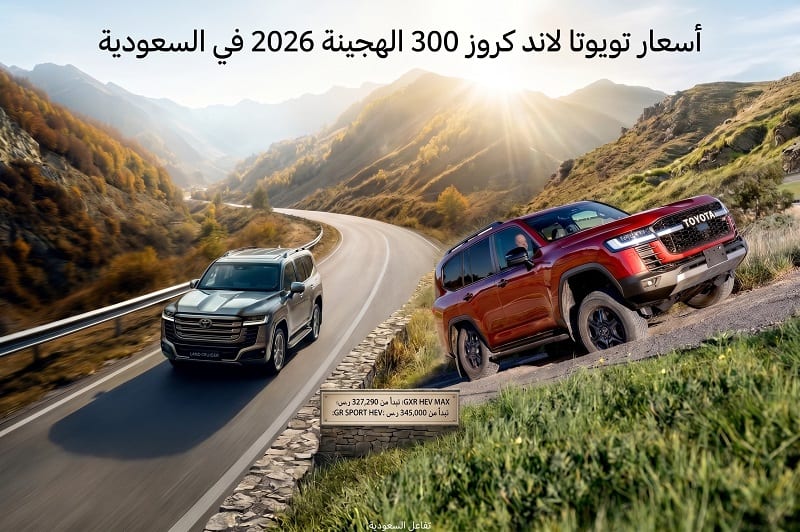 أسعار وفئات تويوتا لاند كروز 300 هايبرد 2026 في السعودية