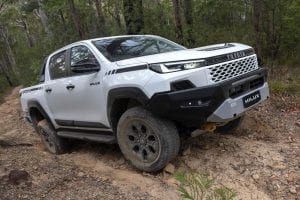 تويوتا هايلكس غمارتين GLX2 4X2 2.7L 2025 تعبر منطقة شديدة الوعورة ومطبات عميقة