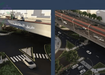 أعمال تطوير طريق الطائف
