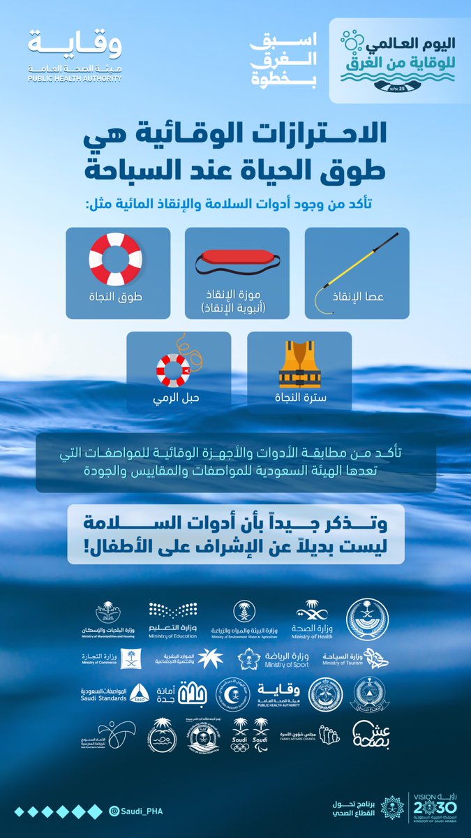 الوقاية من الغرق في السعودية تعزز السلامة المائية