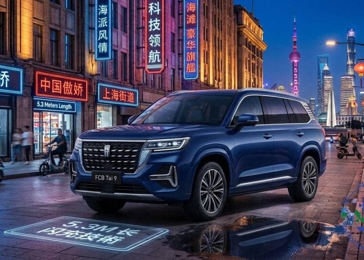الكشف عن بي واي دي FCB تاي 9 الجديدة: SUV فاخرة بأبعاد ضخمة وشحن خارق