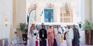 مغادرة الدفعة الأولى من ضيوف برنامج خادم الحرمين الشريفين بعد أداء العمرة