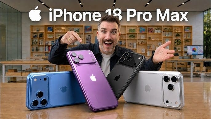 مواصفات iPhone 18 Pro Max المسربة